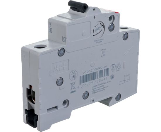 Автоматический однополюсный выключатель ABB 16A, С, SH201, 6.0кА 2CDS211001R0164 