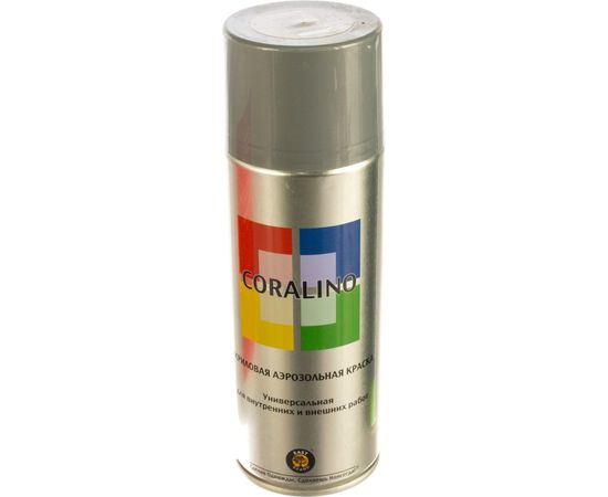 Аэрозольная краска CORALINO RAL9006 Белый Алюминий С19006 