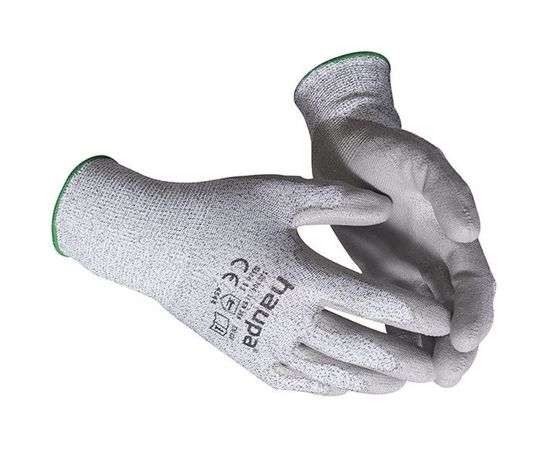 Перчатки с полиуретановым покрытием HAUPA, 5 степень защиты, серые, р. 10, 1 пара 120304/10 