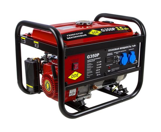 Бензиновый генератор DDE G350P 1ф 3,1/3,5/7,0 кВт бак 15 л двигатель 8 лc 792-568 