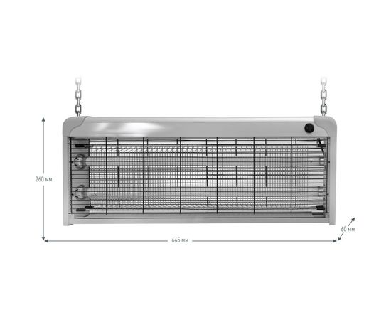 Антимоскитный светильник Ergolux MK-005 2x20Вт, люминесцентная лампа 13768 – изображение 2