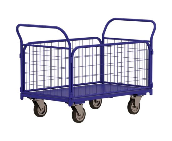 Тележка RUSKLAD платформенная с сетчатыми бортами ТС 5 (700x1200) d160мм – изображение 2