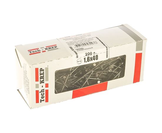 Строительный гвоздь 1.6х40, 200г (примерно 316 шт.) - коробка Tech-Krep 101997 – изображение 2