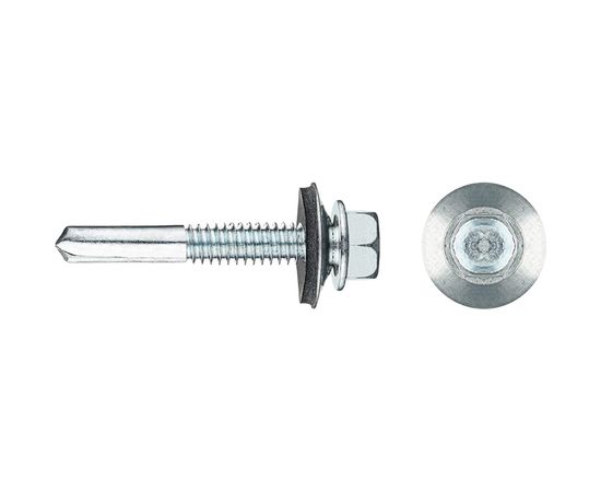 Кровельный саморез Tech-Krep оцин КРс ZP 5,5х32 удл. сверло 50 шт контейнер 142301 – изображение 2