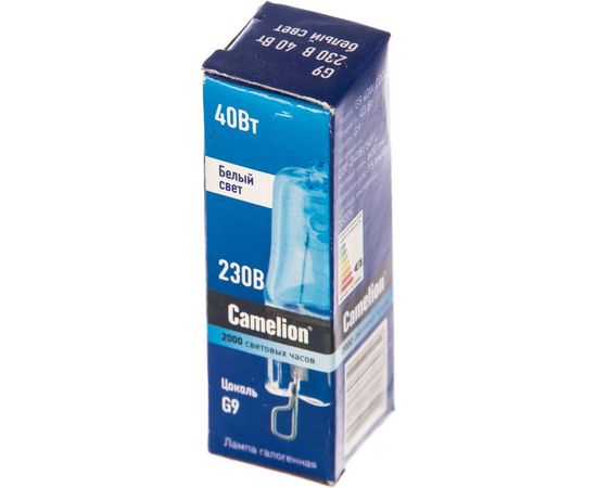 Галогенная лампа без рефлектора Camelion G9 40W COOL 220V, 2000 часов 11467 – изображение 2