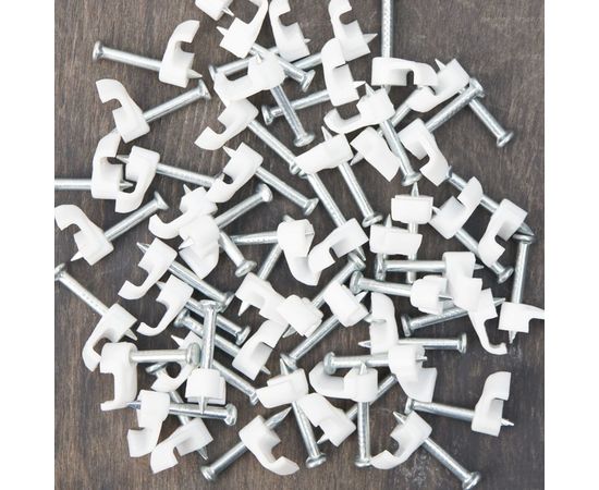 Плоский крепеж кабеля REXANT 5x2 мм, белый 50 шт 07-4205 – изображение 4