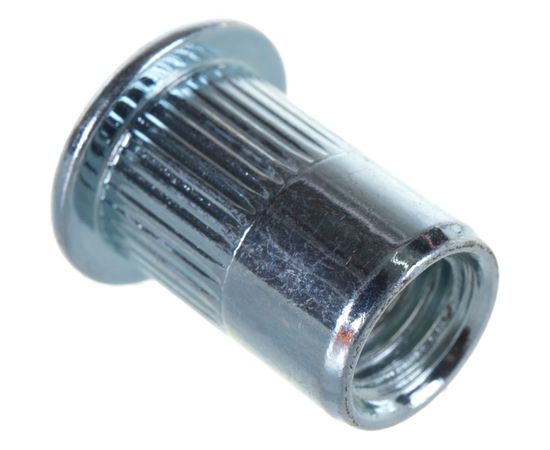 Заклепка с внутренней резьбой цилиндрический бортик Kenner Белый цинк м8х1,25х18 350шт зрц8 – изображение 3