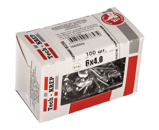 Заклепка 4.0х6, 100шт - коробка Tech-Krep 102285 – изображение 4
