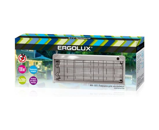 Антимоскитный светильник Ergolux MK-005 2x20Вт, люминесцентная лампа 13768 – изображение 3
