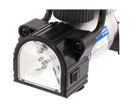 Компрессор DolleX 12V, 14 A, 10 Атм, 40 л/мин, предохранитель, фонарь, сумка DL-4002 – изображение 4