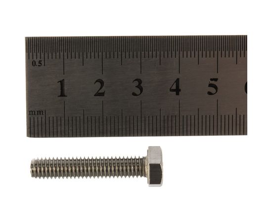Болт Tech-Krep DIN933 6х30 ш.г. полн. рез. нерж.ст. А2, 5 шт. 141690 – изображение 2