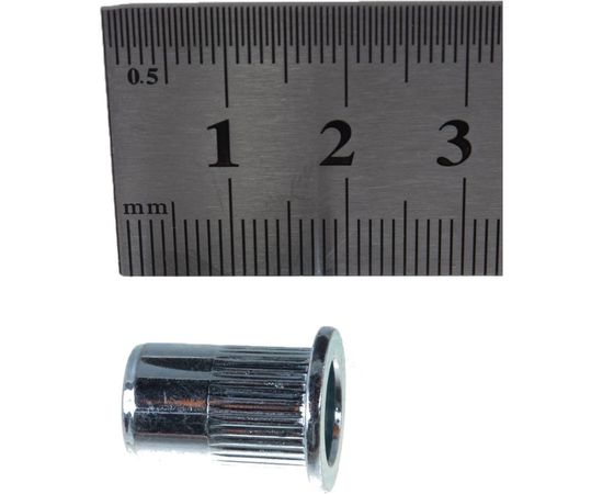 Заклепка с внутренней резьбой цилиндрический бортик Kenner Белый цинк м8х1,25х18 350шт зрц8 – изображение 5