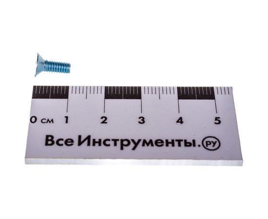 Винт Tech-Krep DIN965 с потайной головкой, оцинкованный М4х10 10 шт - пакет 102988 – изображение 4