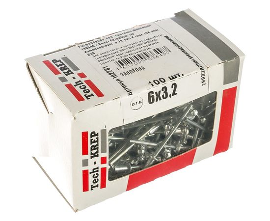 Заклепка 3.2х6, 100шт - коробка Tech-Krep 102281 – изображение 4