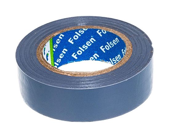 Изоляционная лента Folsen 15ммx10м серая 011506 – изображение 2