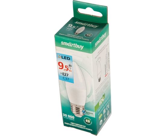 Светодиодная лампа Smartbuy LED C37-9,5W/4000 SBL-C37-9_5-40K-E27 – изображение 3