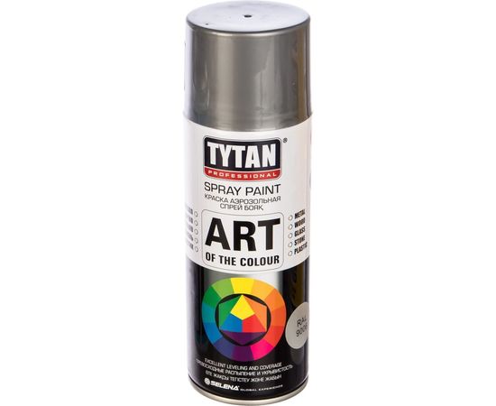 Аэрозольная краска TYTAN PROFESSIONAL ART OF THE COLOUR RAL9006, металлик 400мл 93762 
