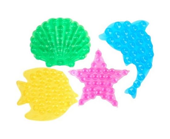 Набор полочек-липучек для ванной ДОКТОР БАНЯ 4 шт 906725 