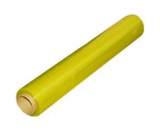 Стрейч пленка первый сорт ПАКПОЛИМЕР желтая 500мм 1700гр 23мкм 