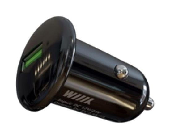 Зарядное устройство Wiiix один USB-порт/QC3.0/, черный, в автомобиль UCC-1-11-B 