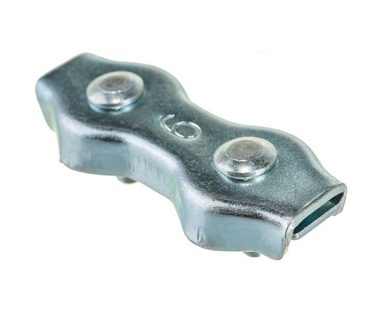 Зажим-соединитель троса Саморезик DUPLEX плоский D6 мм ZD-D6-1 