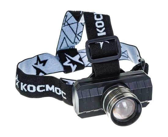 Фонарь КОСМОС с зумом, 3Вт ХРЕ, литий 1200mAh, зарядка micro USB, шнур в комплекте KocH3WZoo 