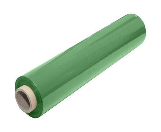 Стрейч пленка первый сорт ПАКПОЛИМЕР зеленая 500мм 1700гр 23мкм 