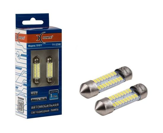 Автомобильная лампа XENITE S1811 12 В, Т11/C5W, 135 Лм, 2 шт. 1009548 