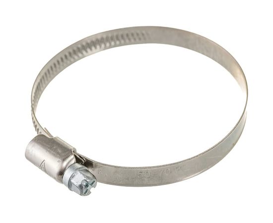 Обжимной хомут Госкреп 9 мм, нержавеющая сталь, 50-70 мм, 2 шт. 11-0013890 