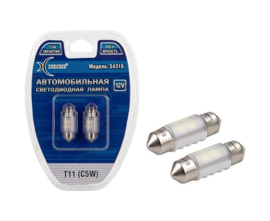 Автомобильная лампа XENITE S4316 12 В, Т11/C5W, 2 шт. 1009426 
