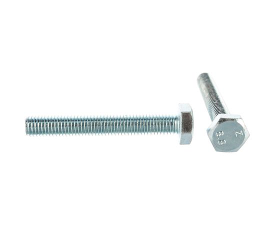 Болт DIN 933 с шестигранной головкой, оцинкованный М10х70, 15шт - коробка Tech-Krep 126521 – изображение 5
