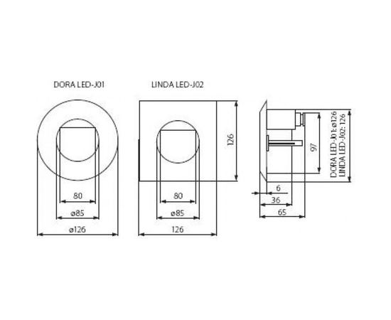 Подсветка лестницы KANLUX DORA LED-J01 220В 4680 – изображение 2