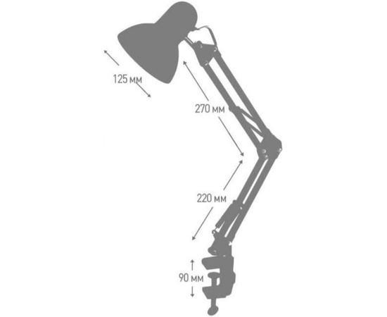 Настольный светильник Ultraflash UF-312P С01 белый 230V 60W 12894 – изображение 2
