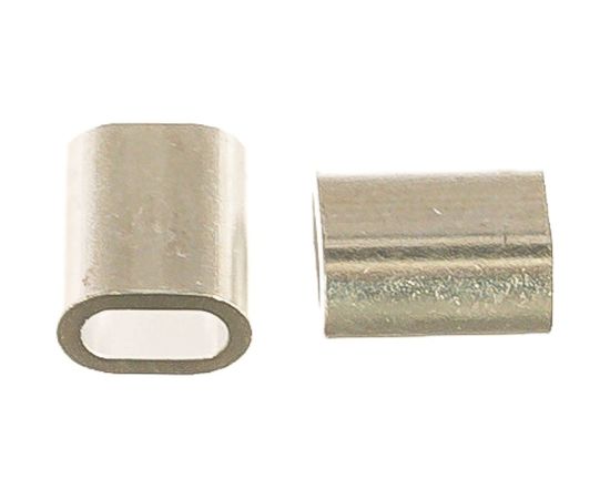 Прижимной зажим-наконечник для троса 4мм DIN9093 2шт - ярлык Tech-Krep 102758 – изображение 4