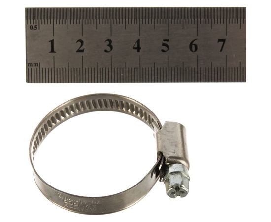 Обжимной хомут из нержавеющей стали Tech-Krep 25х40 2шт - ярлык 104046 – изображение 2