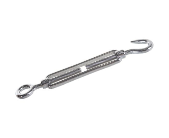 Талреп ЕВРОПАРТНЕР открытый, крюк-кольцо, М6х90, нержав. сталь, 1 шт G1 7246 – изображение 4