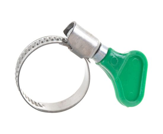 Обжимной хомут из нержавеющей стали Tech-Krep 16х25 с бабочкой 1шт - ярлык 112845 – изображение 3