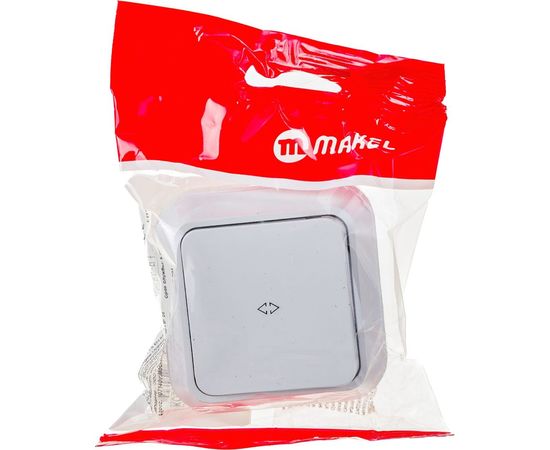 Выключатель накладной одноклавишный, белый Makel Siva Ustu 45105 – изображение 3