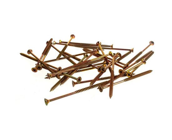 Универсальный саморез по дереву КрепСтройГрупп 6х120 желтый цинк, 50 шт. 145454 – изображение 2