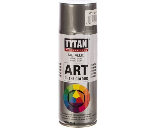 Аэрозольная краска TYTAN PROFESSIONAL ART OF THE COLOUR RAL9006, металлик 400мл 93762 – изображение 3