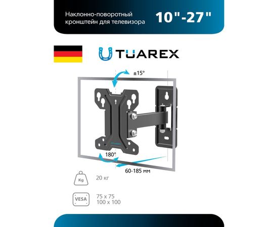 TV кронштейн Tuarex ALTA 108 black 90193 – изображение 10