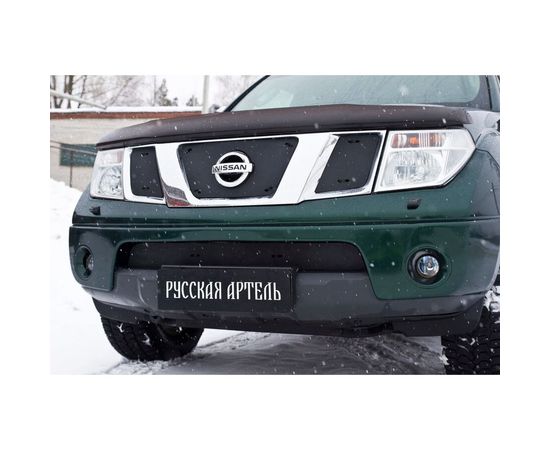 Зимняя заглушка решетки радиатора и переднего бампера Русская Артель для Nissan Pathfinder 2004-2010 (R51) ZRNN-039202 – изображение 4