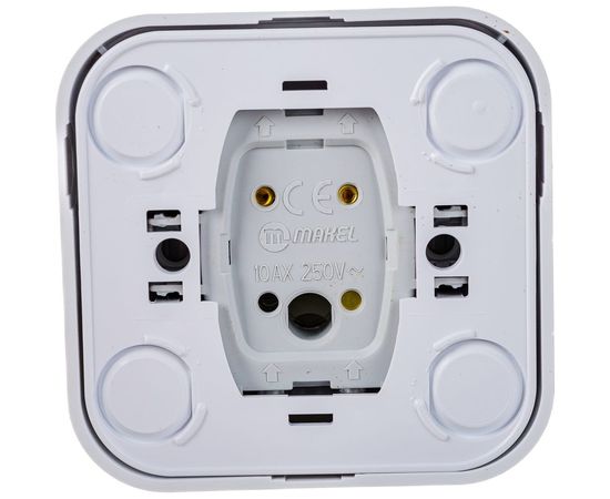 Выключатель накладной одноклавишный, белый Makel Siva Ustu 45105 – изображение 2