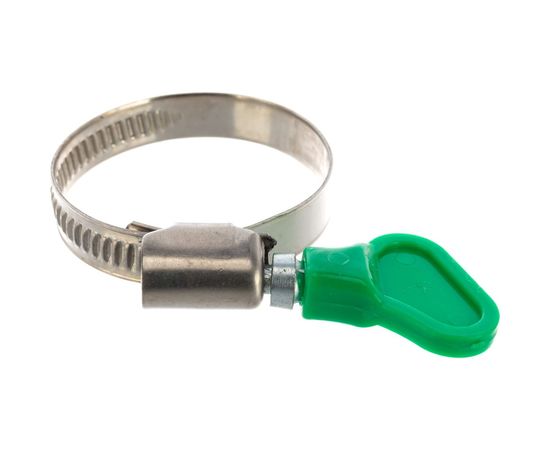 Обжимной хомут из нержавеющей стали Tech-Krep 25х40 с бабочкой 1шт - ярлык 112847 – изображение 2