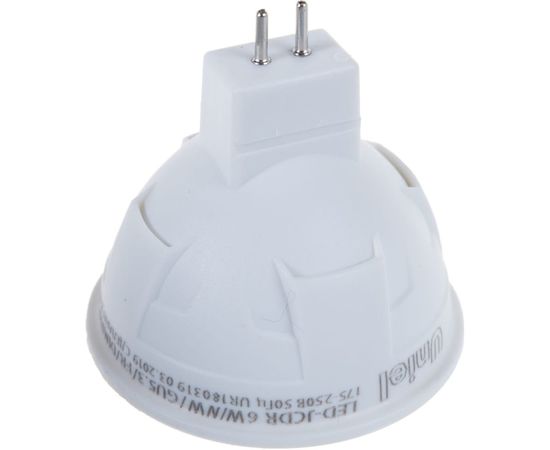 Диммируемая светодиодная лампа Uniel Форма JCDR Серия ЯРКАЯ LED-JCDR 6W/NW/GU5.3/FR/DIM PLP01WH UL-00003989 – изображение 2