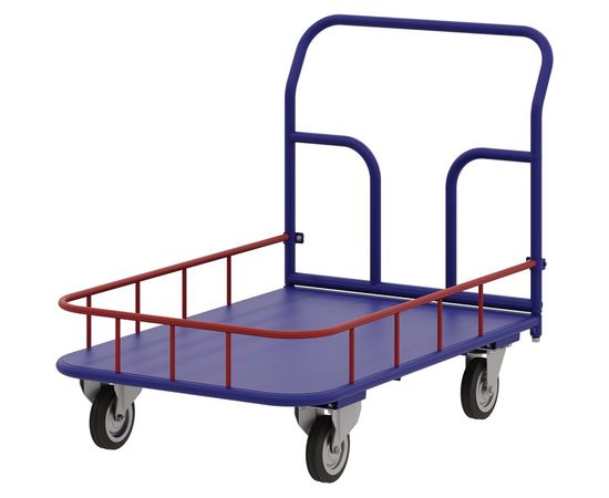 Тележка RUSKLAD платформенная с бортиком ТПБ 2 (600x900) d125мм – изображение 3