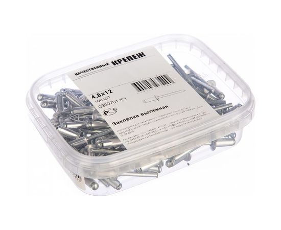 Вытяжная оцинкованная заклепка Качественный Крепеж 4,8х12 100 шт 0200701 КЧ – изображение 4