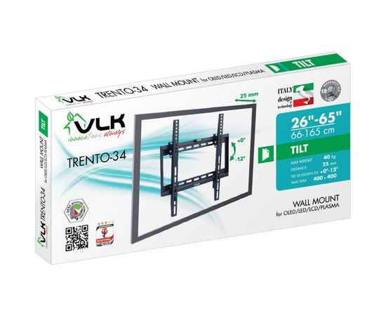 TV кронштейн VLK TRENTO 34 black 51014 – изображение 4