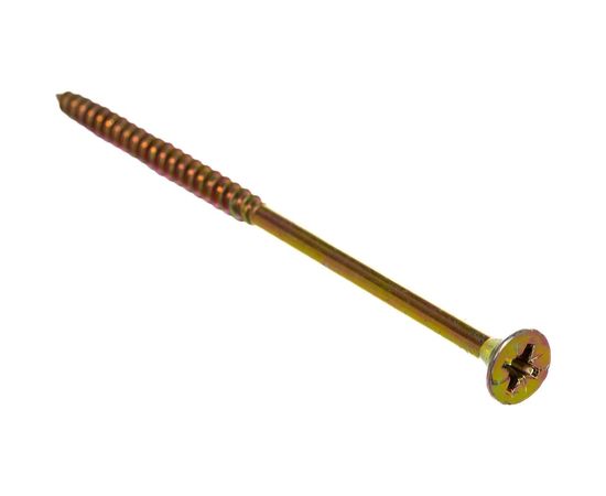 Универсальный саморез по дереву КрепСтройГрупп 6х120 желтый цинк, 50 шт. 145454 – изображение 4