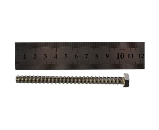 Болт Госкреп DIN 933 с шестигр. гол. с полн. рез. 8х100 нержав. сталь 1 шт. 10-0015250 – изображение 2